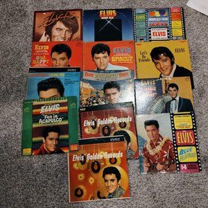 Elvis Presley Vinyl Records Bundle x14